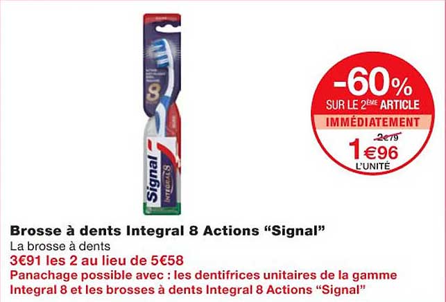 brosse à dents integral 8 actions "signal"