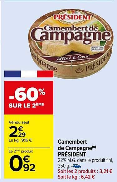 Camembert De Campagne Président