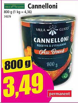 cannelloni villa gusto