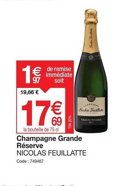 champagne grande réserve nicolas feuillatte