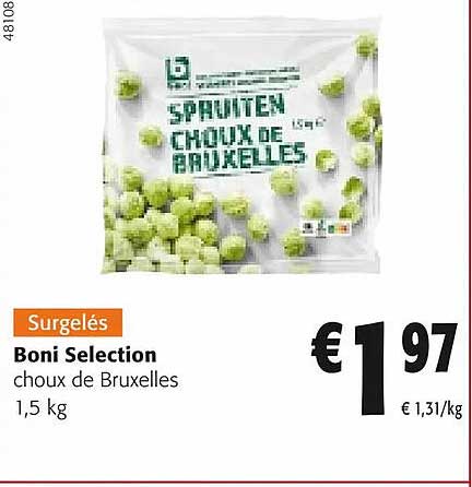 choux de bruxelles boni sélection