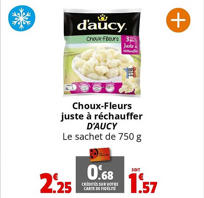 choux-fleurs juste à réchauffer d'aucy