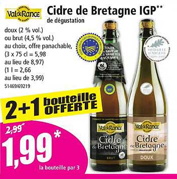 cidre de bretagne igp de dégustation val de rance
