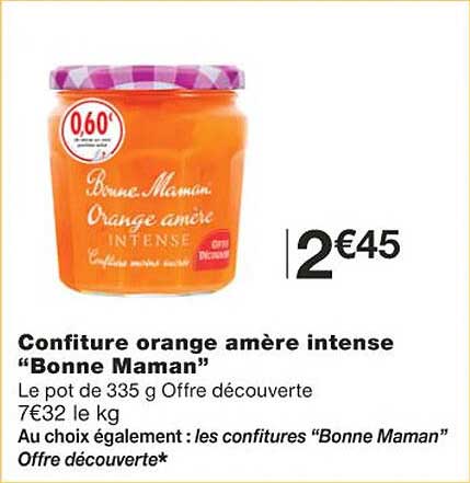 confiture orange mère intense "bonne maman"