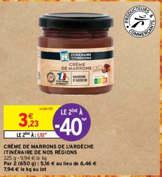 crème de marrons de l'ardèche itinéraire de nos régions