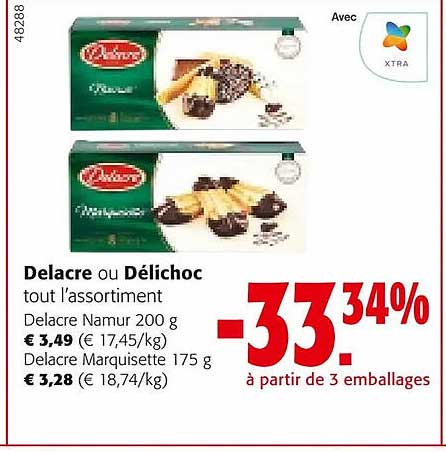 delacre ou délichoc tout l'assortiment
