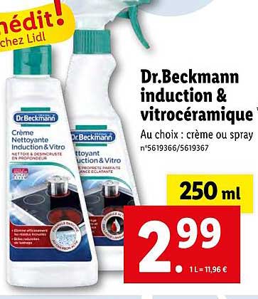 dr. beckmann induction & vitrocéramique