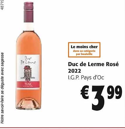duc de lerme rosé 2022