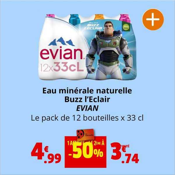 eau minérale naturelle buzz l'eclair evian