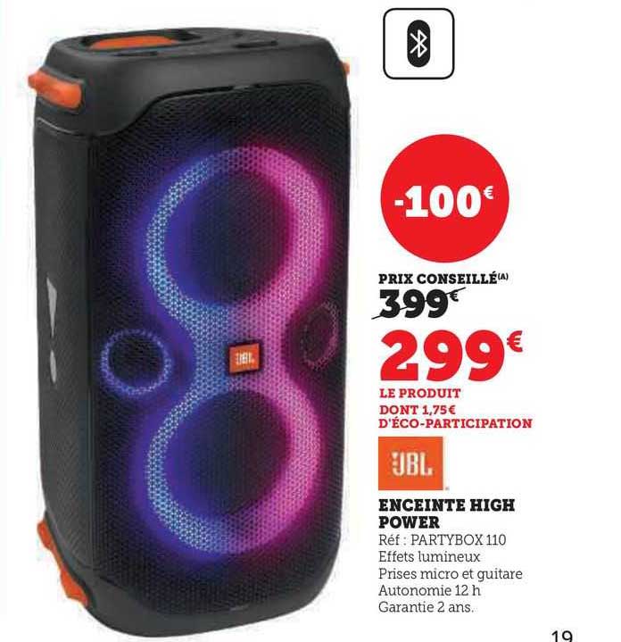 enceinte high power jbl