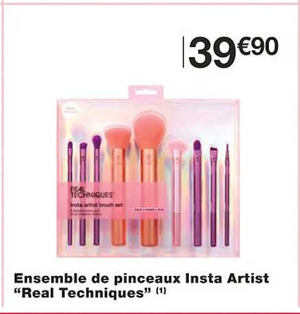 ensemble de pinceaux insta artist "real techniques"