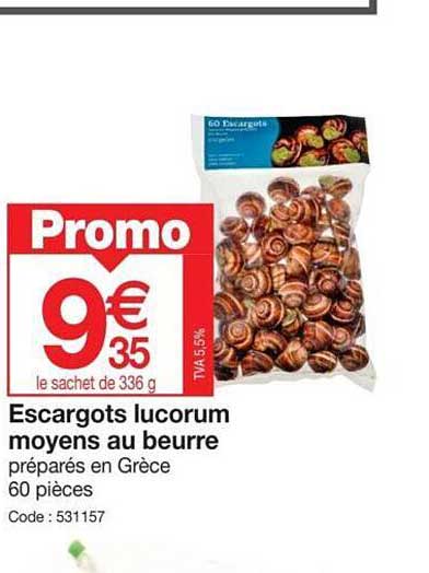 escargots lucorum moyens au beurre