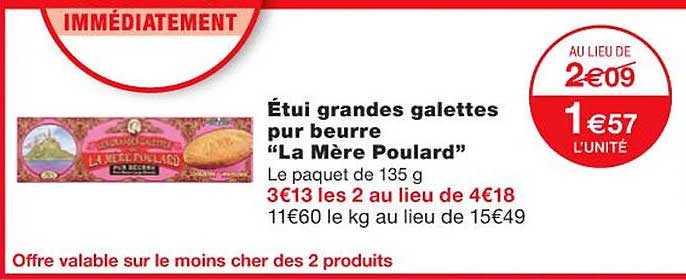 étui grandes galettes pur beurre "la mère poulard"