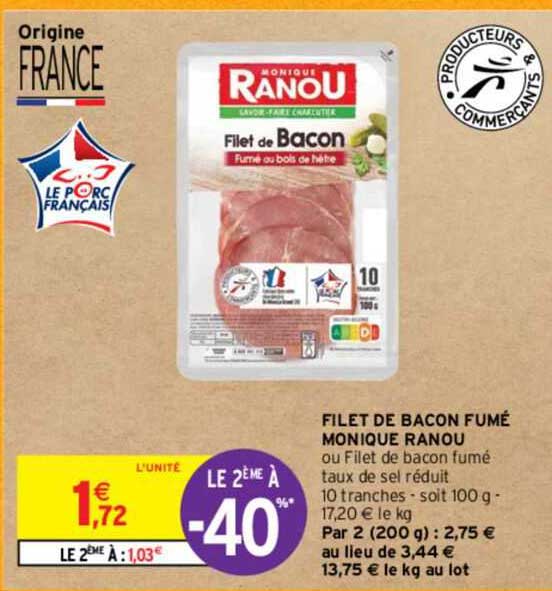 filet de bacon fumé monique ranou