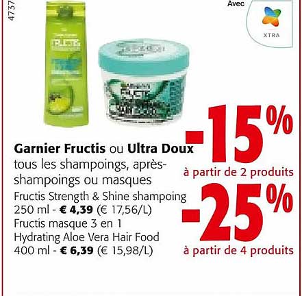 Garnier Fructis Ou Ultra Doux Shampoings, Après-shampoings Ou Masques