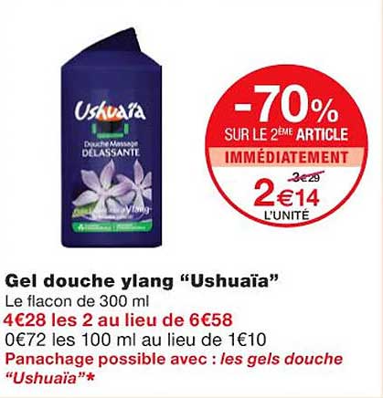 gel douche ylang "ushuaïa"
