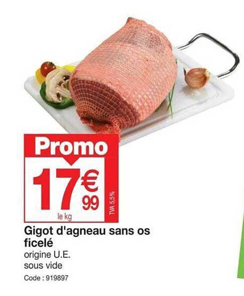 gigot d'agneau sans os ficelé