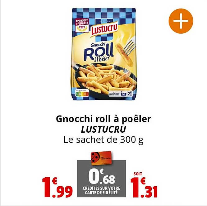 gnocchi roll à poêler lustucru