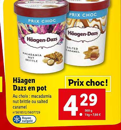 häagen dazs en pot