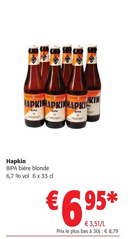 Hapkin Bipa Bière Blonde 6,7% Vol