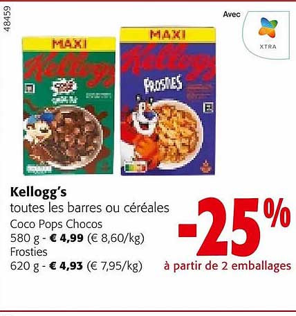 Kellogg's Barres Ou Céréales