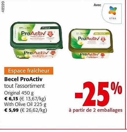 l'assortiment becel proActiv
