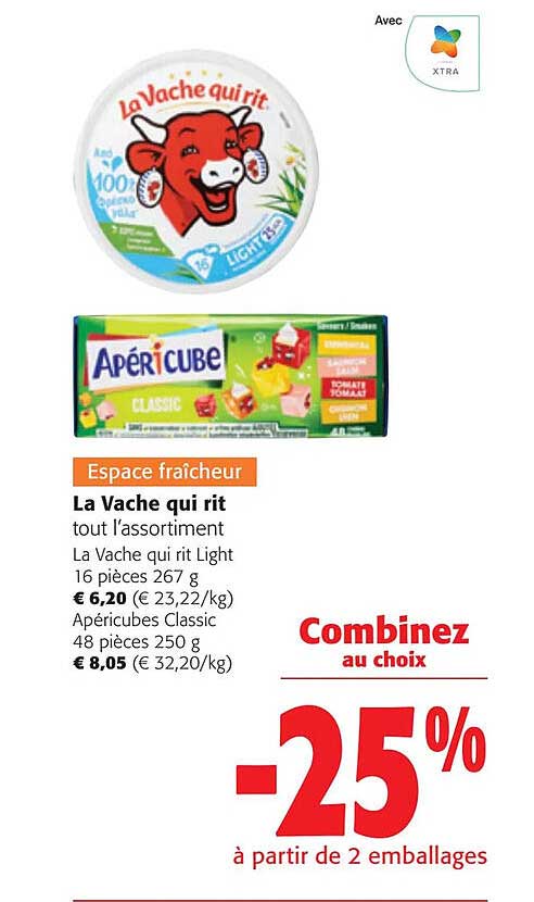 l'assortiment la vache qui rit