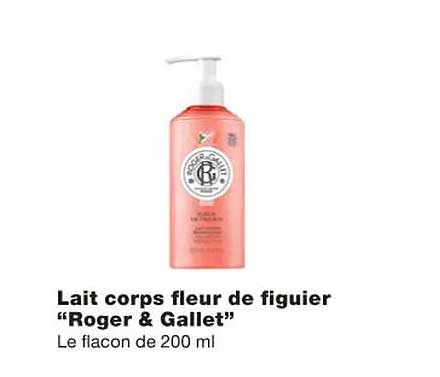 lait corps fleur de figuier "roger & gallet"