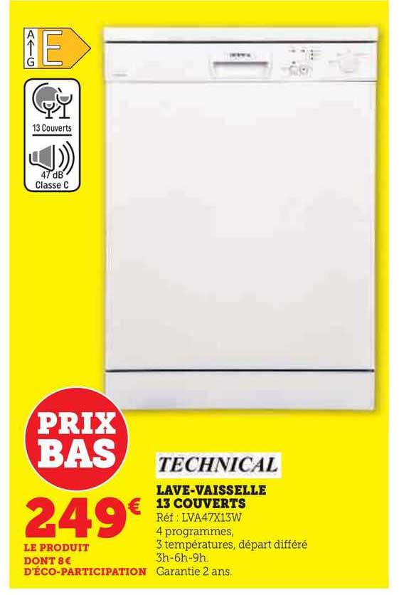 lave-vaisselle 13 couverts technical