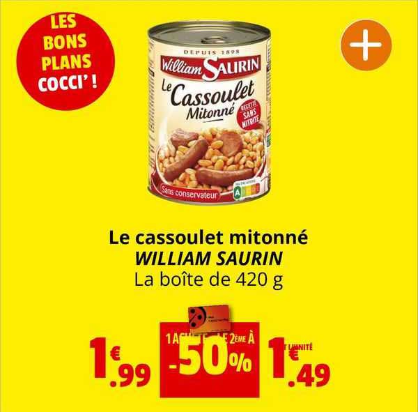 le cassoulet mitonné william saurin