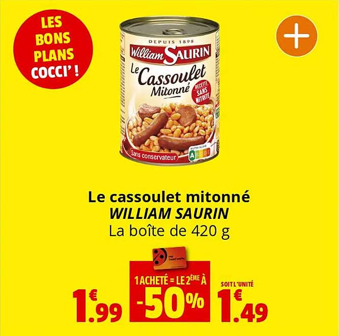 le cassoulet mitonné william saurin