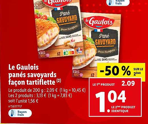 le gaulois panés savoyards façon tartiflette