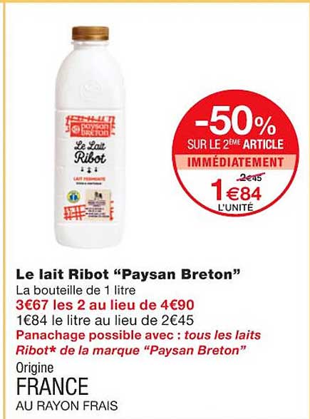 le lait ribot "paysan breton"