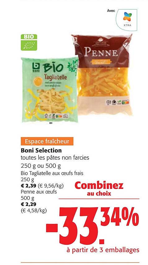 Les Pâtes Non Farcies Boni Sélection