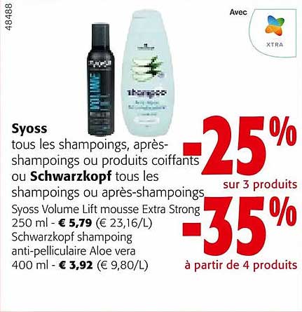 Les Shampoings, Après-shampoings Ou Produits Coiffnats Syoss Ou Les Shampoings Ou Après-shampoings Schwarzkopf