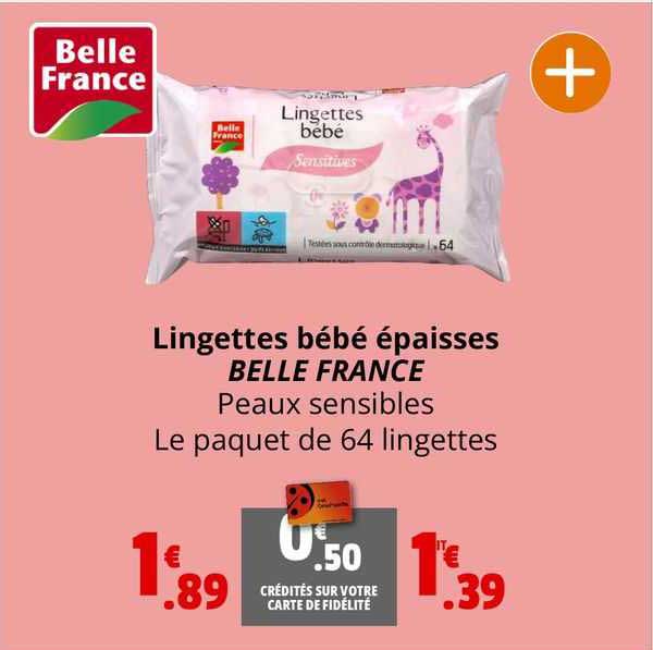 lingette bébé épaisses belle france