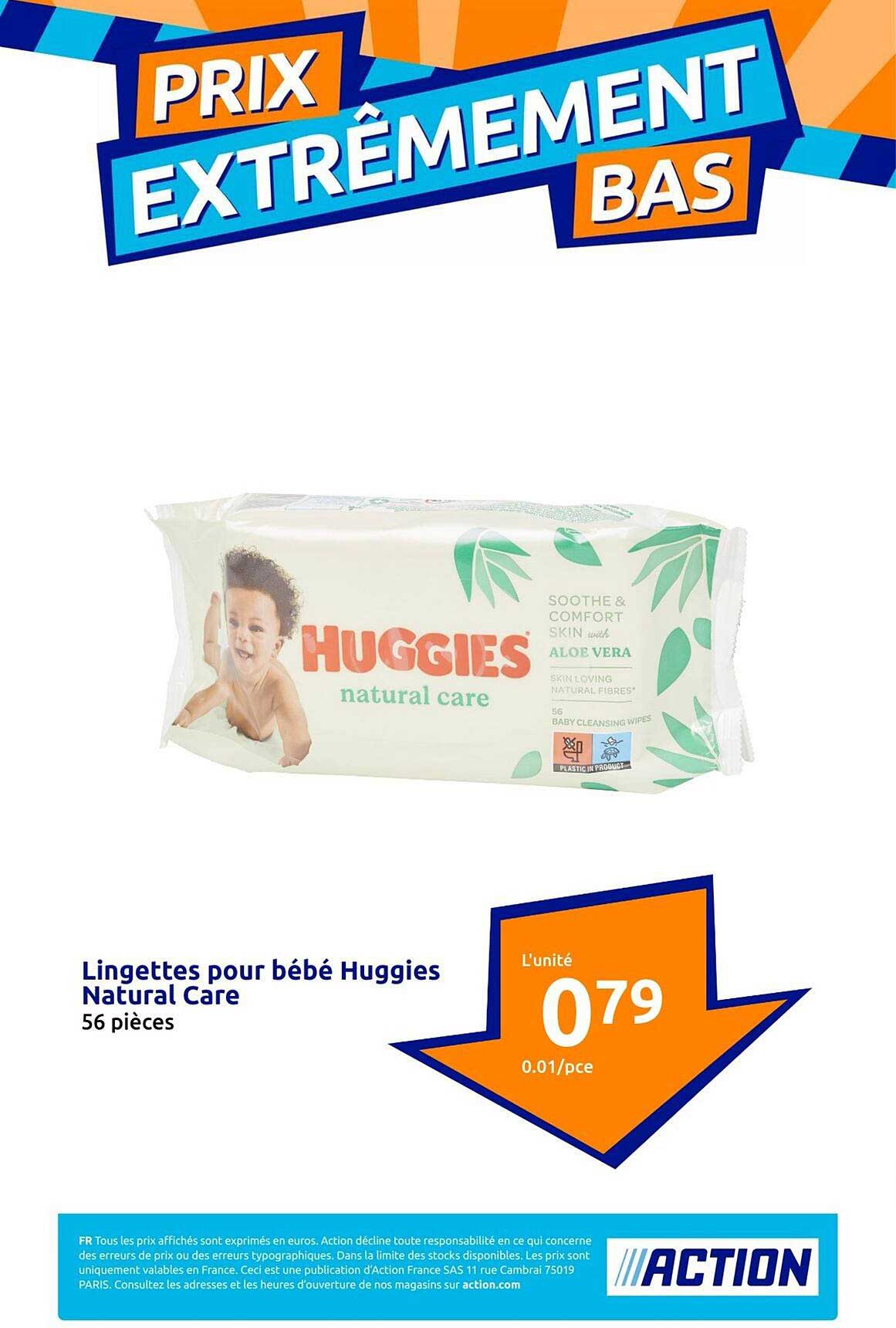 Lingettes Pour Bébé Huggies Natural Care