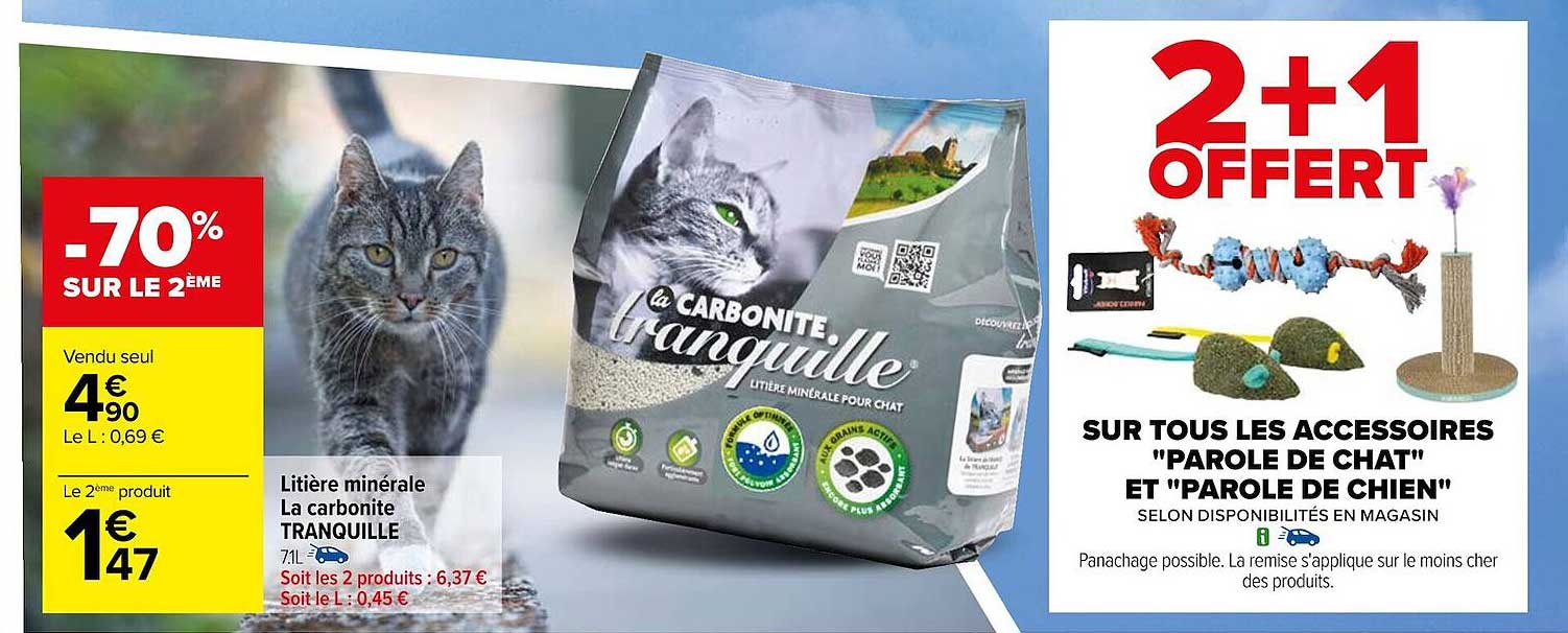 Litière Minérale La Carbonite Tranquille