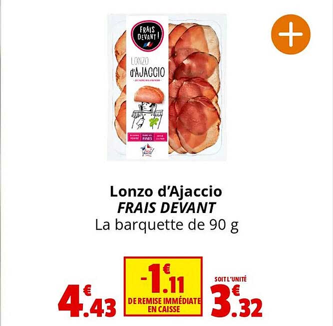 lonzo d'ajaccio frais devant