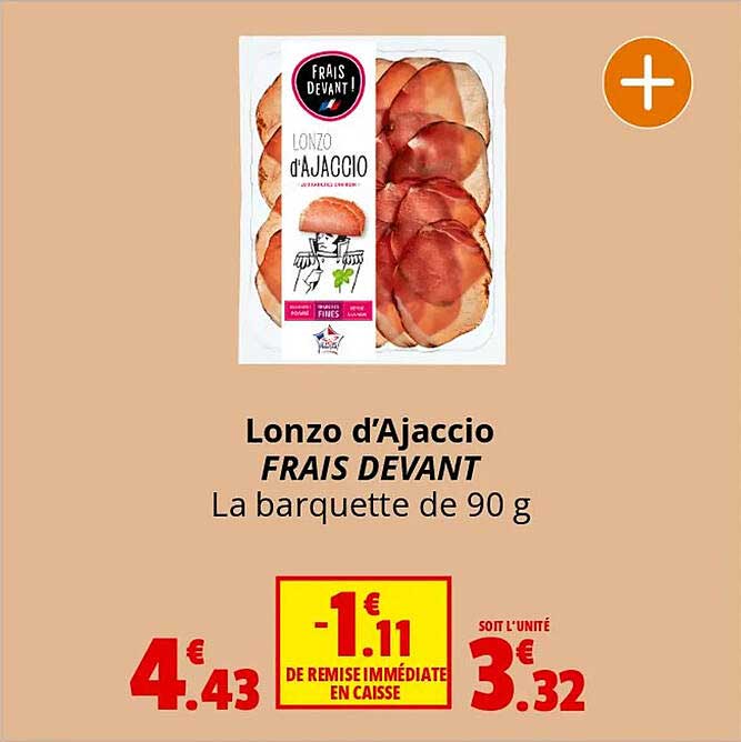 lonzo d'ajaccio frais devant