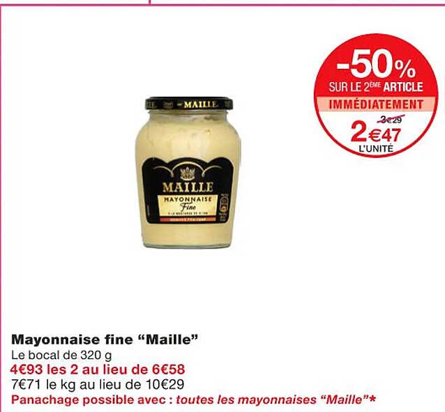 Mayonnaise Fine "maille"