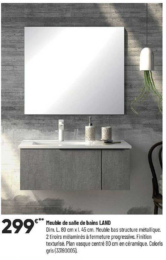 meuble de salle de bains land