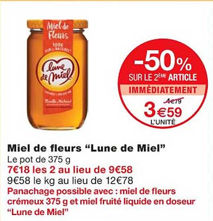 Miel De Fleurs "lune De Miel"