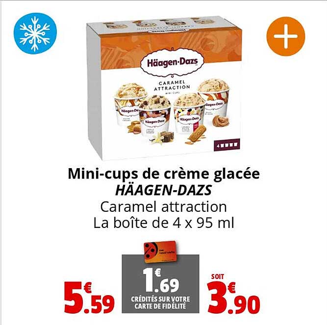 mini-cups de crème glacée häagen-dazs