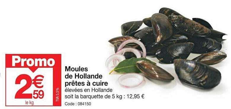 moules de hollande prêtes à cuire