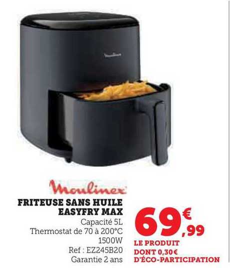 Moulinex Friteuse Sans Huile Easyfry Max