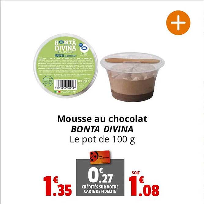 mousse au chocolat bonta divina