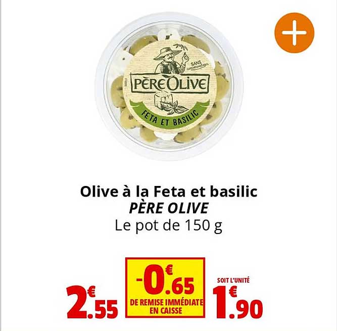 olive à la feta et basilic père olive
