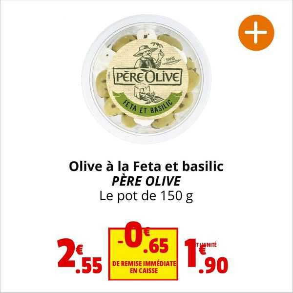 olive à la feta et basilic père olive