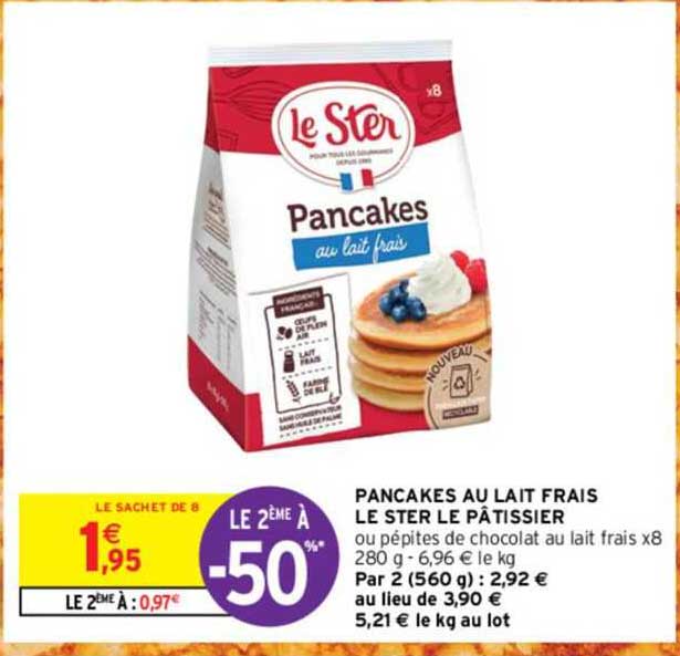 Pancakes Au Lait Frais Le Ster Le Pâtissier